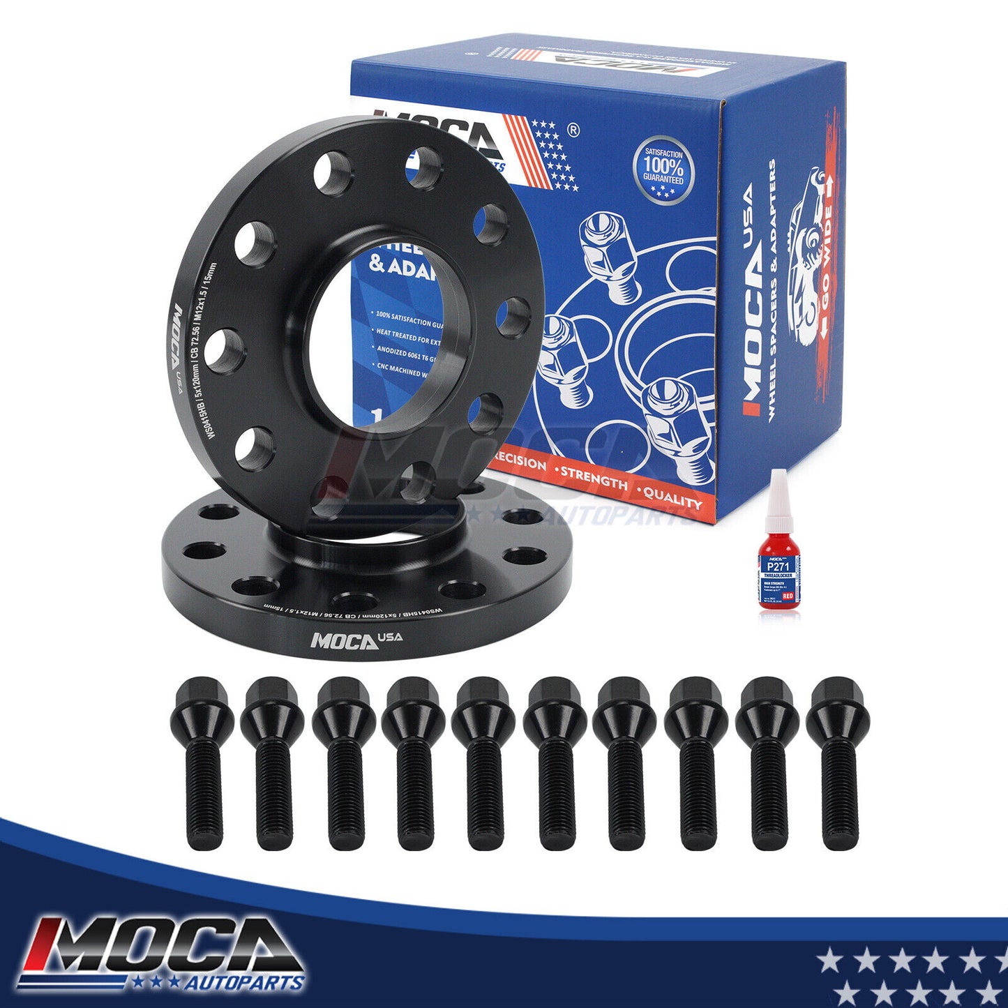 MOCA 2PCS 5x120 5x4.72' Wheel Spacer 72.56mm For & 1992-2013 BMW M3 (E36, E46,E90,E92,E93) & 2004-2010 BMW M5(E60,E61) & 2009-2015 BMW X1(E84)
