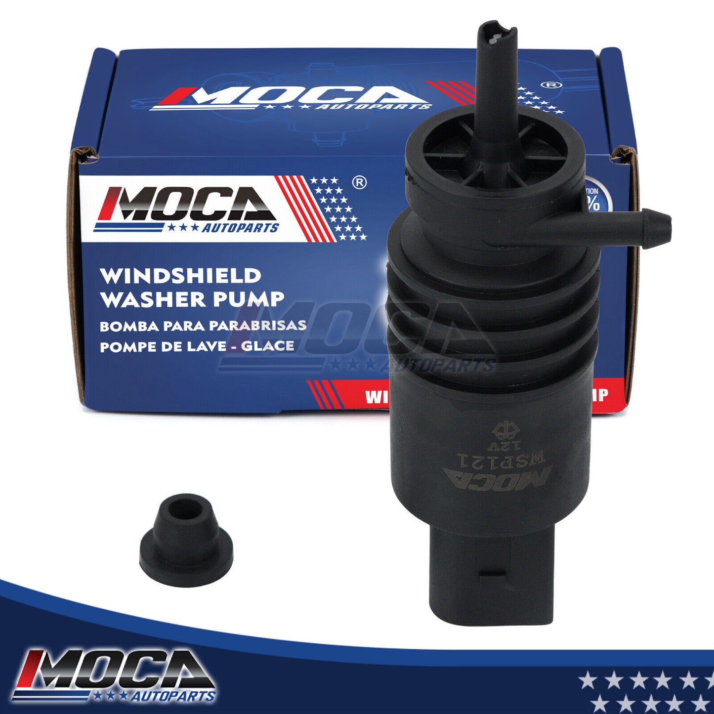 MOCA Windshield Washer Pump Fit for Audi A3 A4 A5 A6 S8 S7 S6 & BMW 323i 325i 330Ci 330xi M3 M5 & Mercedes-Benz CL63 CL600 CL550 CLK500 CLS550 CLS63 E200 E250 E300 E350 E400