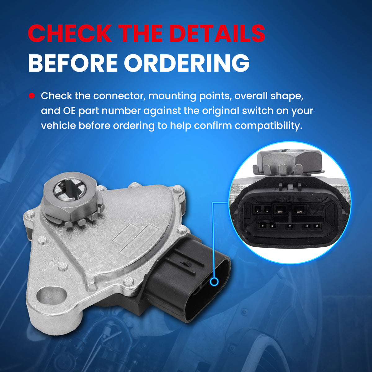 MOCA Neutral Safety Switch - SWC4875