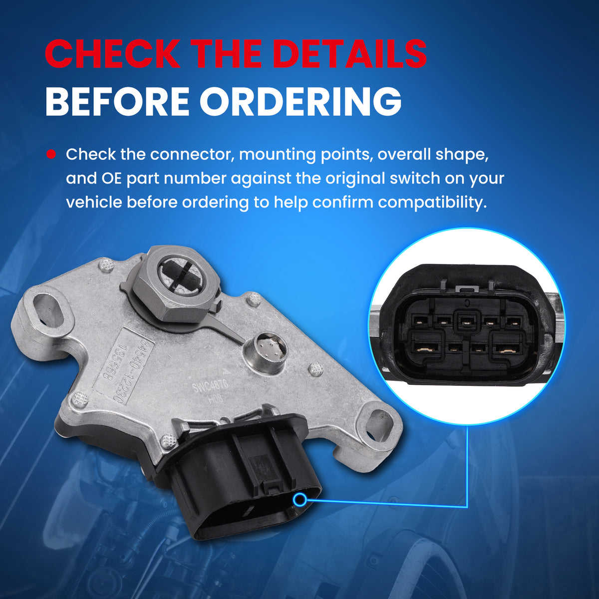MOCA Neutral Safety Switch - SWC4876
