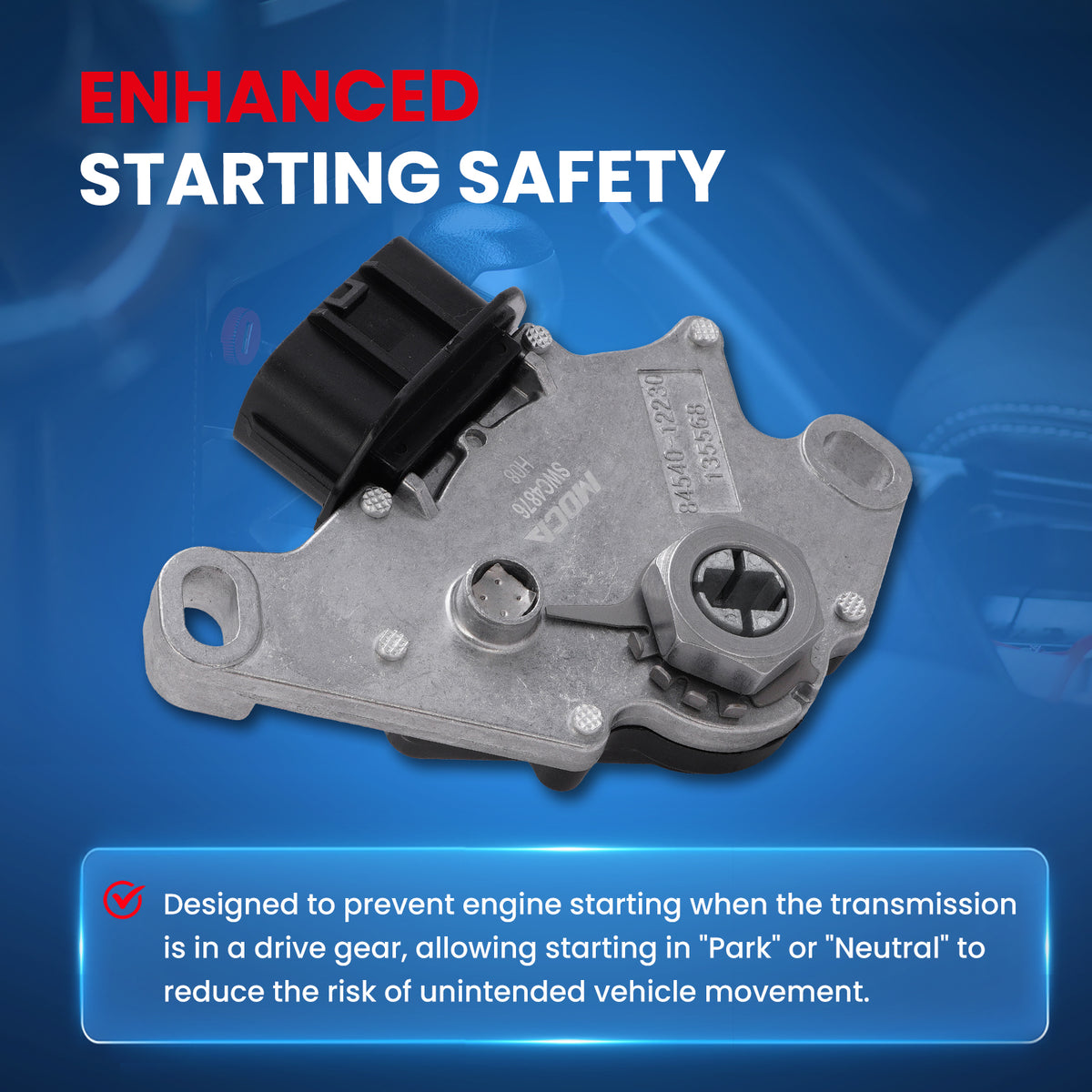MOCA Neutral Safety Switch - SWC4876