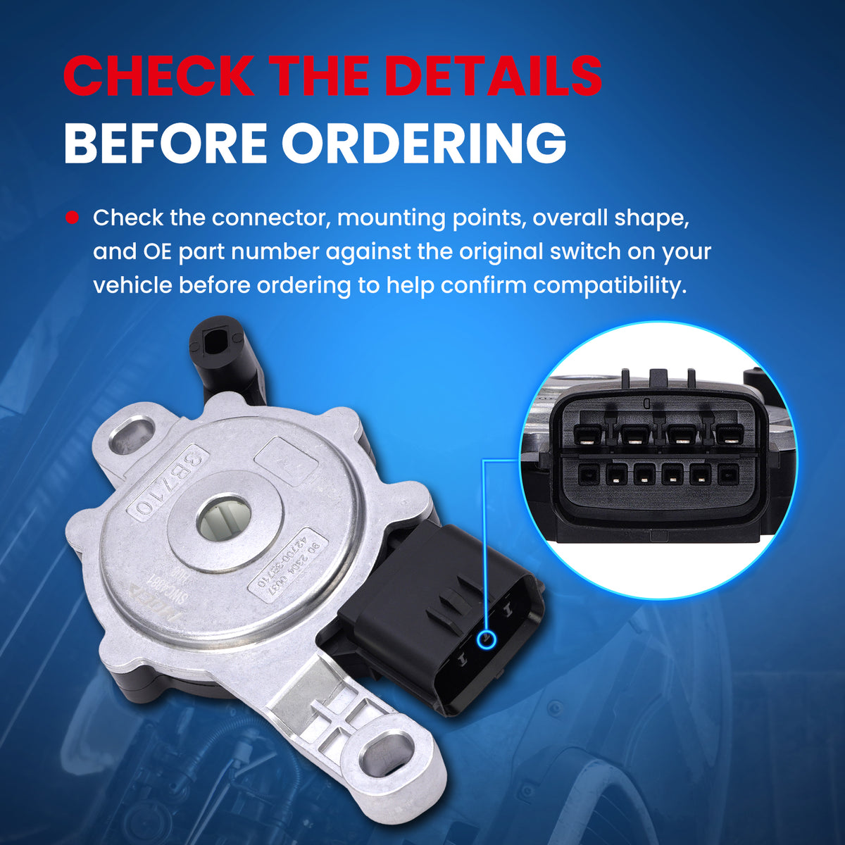MOCA Neutral Safety Switch - SWC4881