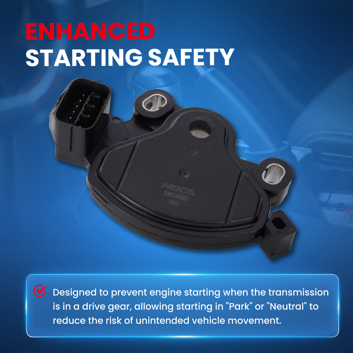 MOCA Neutral Safety Switch - SWC4886