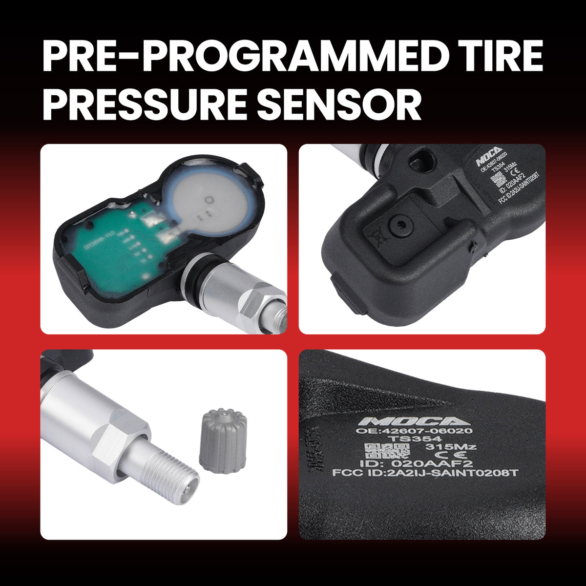 MOCA Tire Pressure Monitoring System TPMS Sensors - TS354