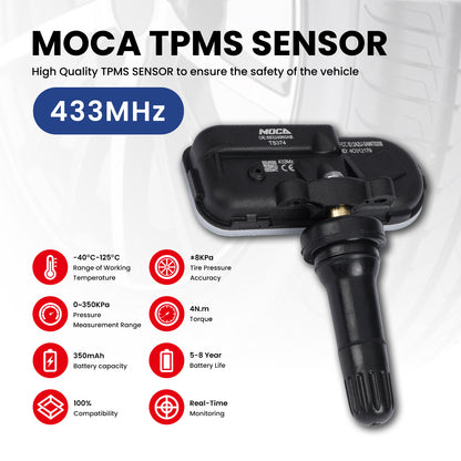 MOCA Tire Pressure Monitoring System TPMS Sensors - TS374
