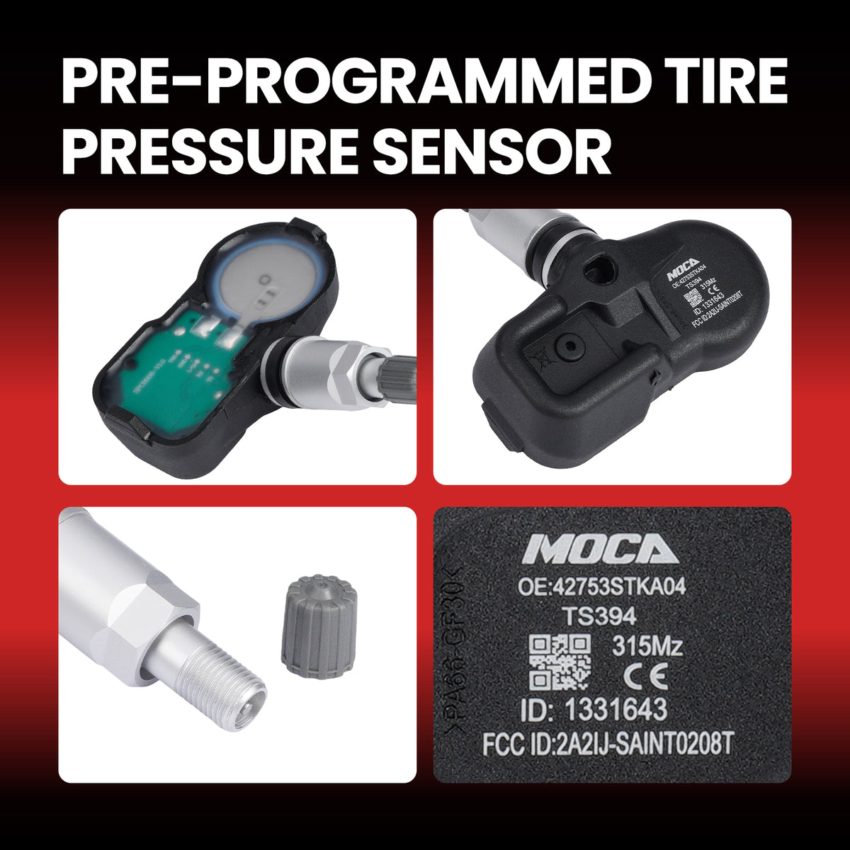 MOCA Tire Pressure Monitoring System TPMS Sensors - TS394