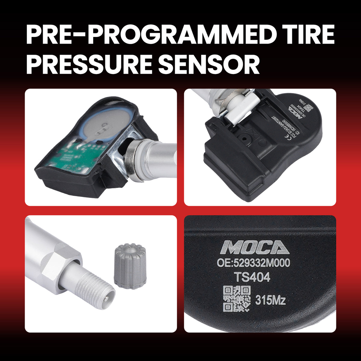 MOCA Tire Pressure Monitoring System TPMS Sensors - TS404