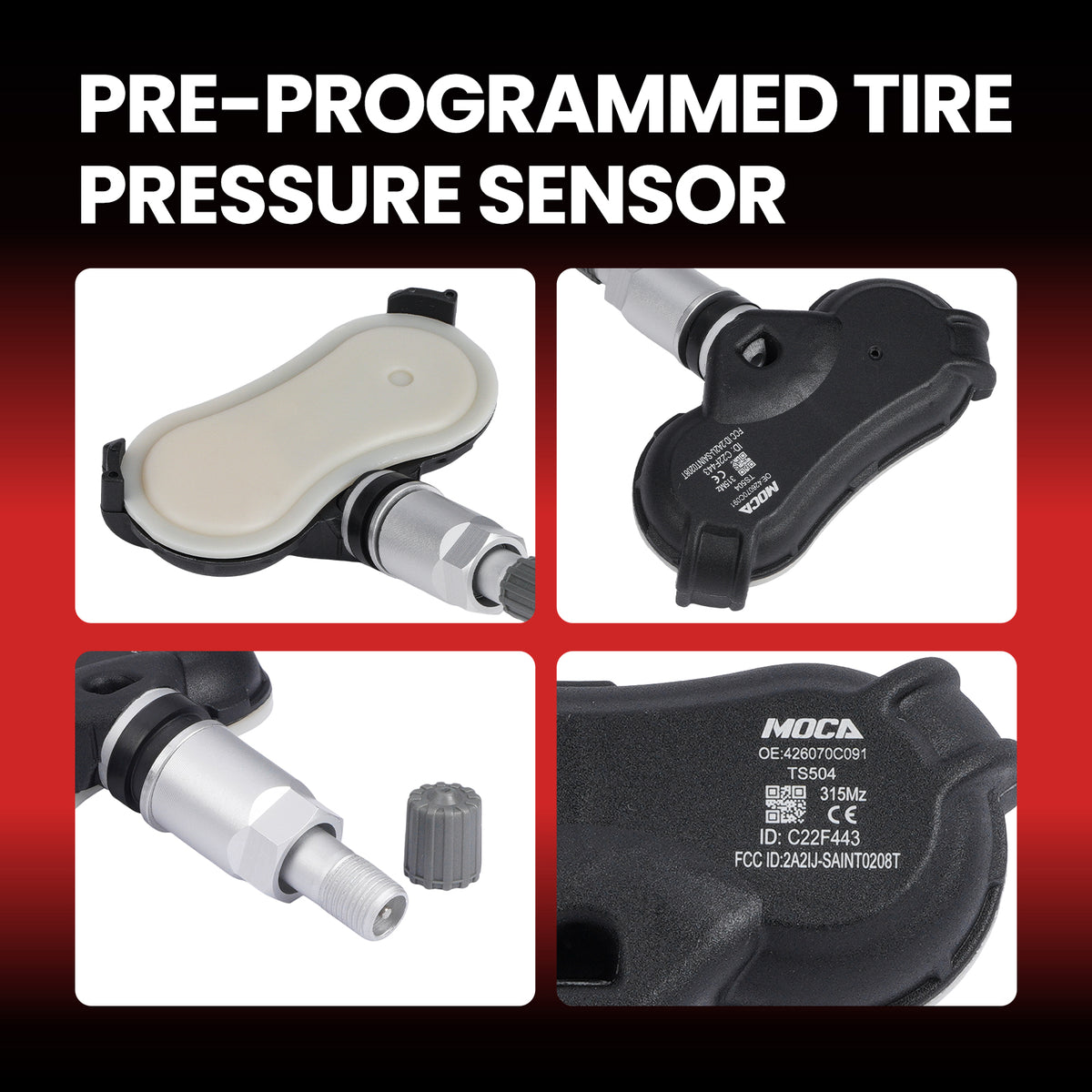MOCA Tire Pressure Monitoring System TPMS Sensors - TS504