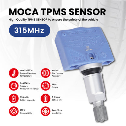 MOCA Tire Pressure Monitoring System TPMS Sensors - TS524