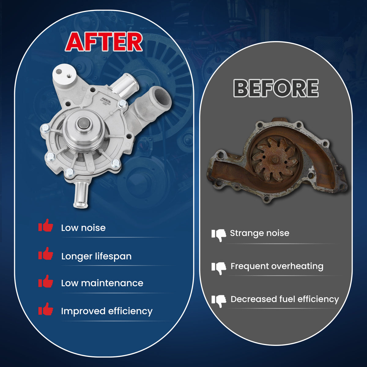 MOCA Engine Water Pump - WP1327BH