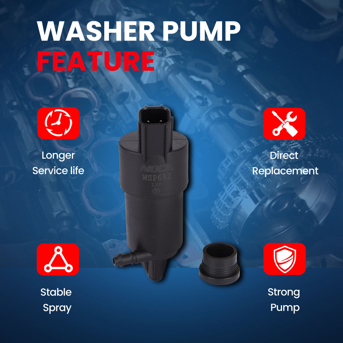 MOCA Windshield Washer Pump - WSP692