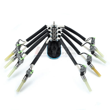 Juego de inyectores de combustible MOCA Spider para Cadillac Escalade V8 5.7L (1999-2000) y Chevrolet C3500 V8 5.7L (1996-2000) y Isuzu NPR V8 5.7L (1996-2002) y GMC Savana 1500, 2500 y 3500 (1996-2002)