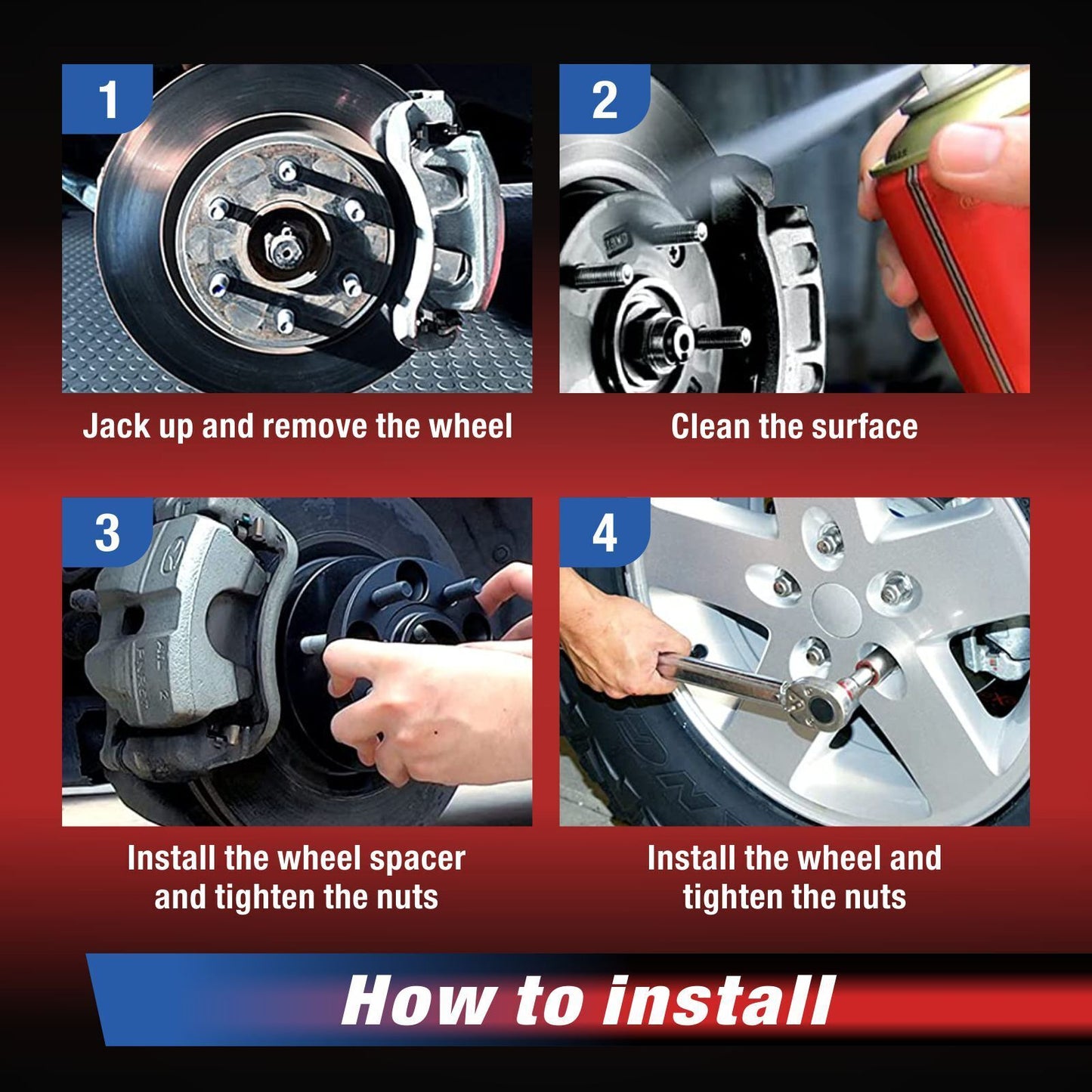 MOCA 5x4.5 to 5x4.5 Wheel Spacers Fits 2019-2020 Ascent 2.4L, 2018-2019 Outback 2.5L 3.6L, 2017-2020 WRX 2.0L, 2015-2019 Legacy 2.5L, 2011-2014 Impreza 2.5L, 15mm Thread Pitch M12x1.25 4PCS, Black