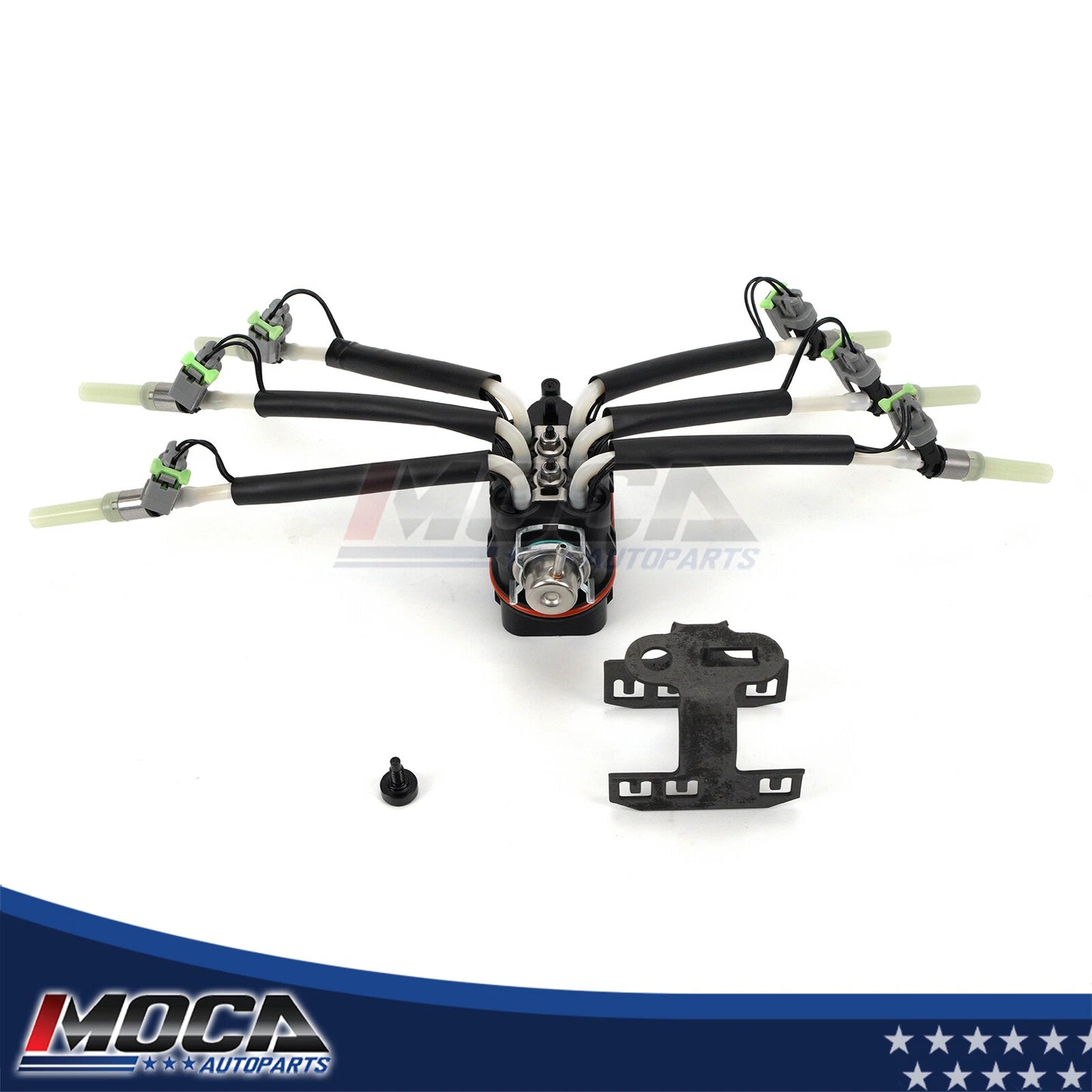 Inyector de combustible MOCA Spider de 6 cilindros, compatible con Chevrolet Astro Blazer V6 4.3L (1996-2005), Chevrolet S10 V6 4.3L (1996-2004) y Oldsmobile Bravada V6 4.3L (1996-2001)