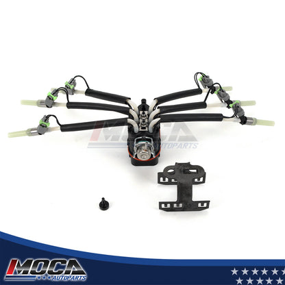 Inyector de combustible MOCA Spider de 6 cilindros, compatible con Chevrolet Astro Blazer V6 4.3L (1996-2005), Chevrolet S10 V6 4.3L (1996-2004) y Oldsmobile Bravada V6 4.3L (1996-2001)
