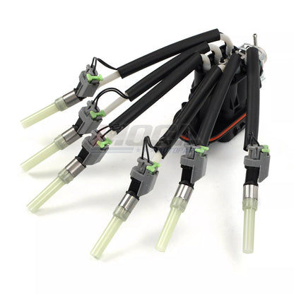 Inyector de combustible MOCA Spider de 6 cilindros, compatible con Chevrolet Astro Blazer V6 4.3L (1996-2005), Chevrolet S10 V6 4.3L (1996-2004) y Oldsmobile Bravada V6 4.3L (1996-2001)