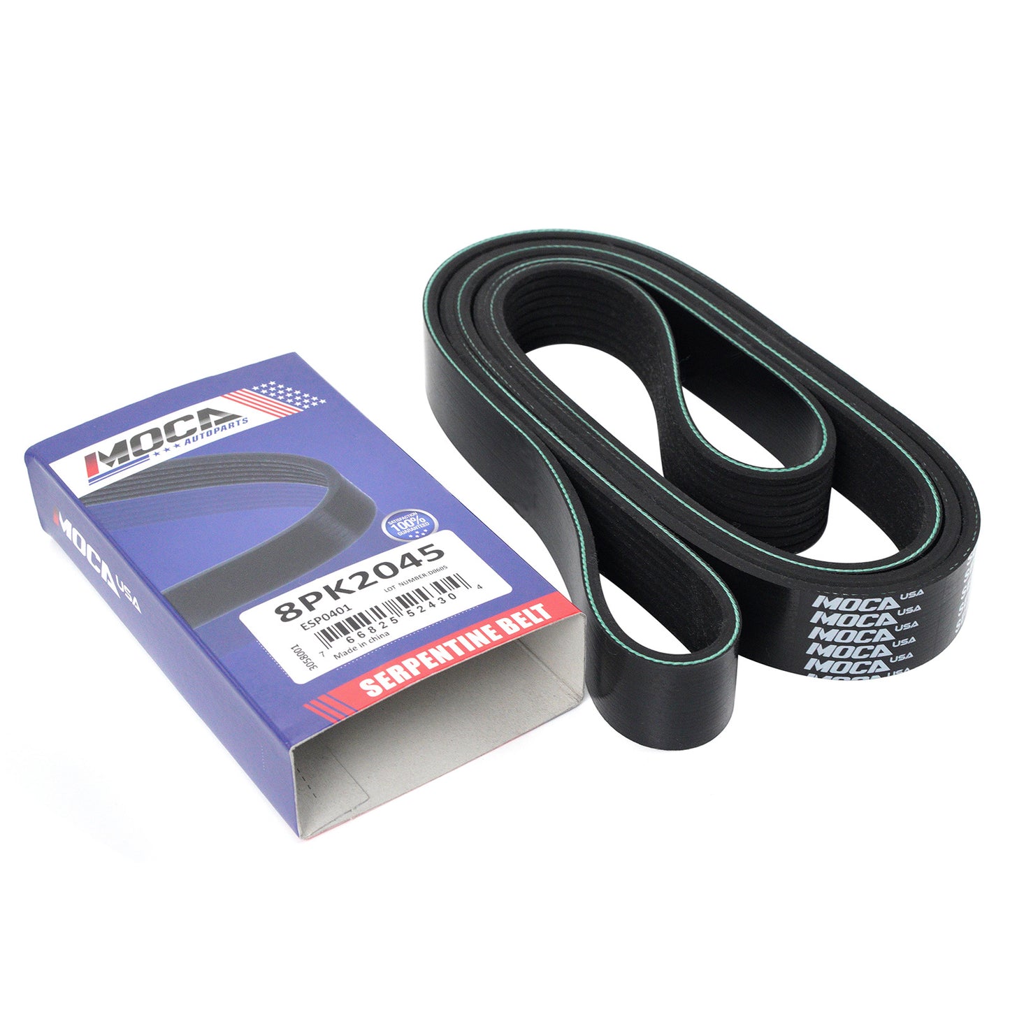 MOCA 8PK2045 EPDM Serpentine Belt Fits 99-01 Ford F-250 F-350 Super Duty 5.4L