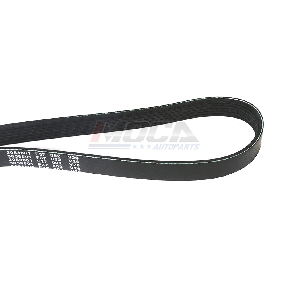MOCA 2PCS Serpentine Belt 4PK910 6PK1200 for 2006-2012 Mitsubishi Eclipse 3.8L