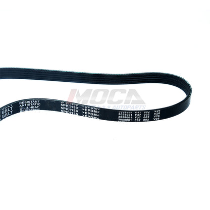 MOCA 2PCS Serpentine Belt 4PK990 5PK1130 for 1997-1999 Mitsubishi Montero 3.5L