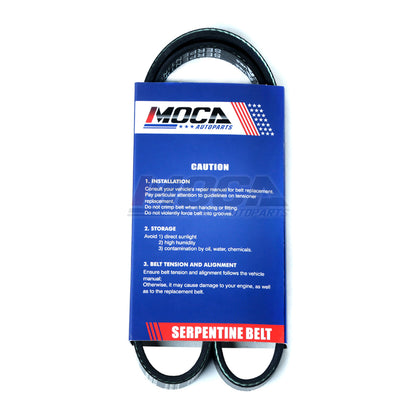 2PCS MOCA Serpentine Belt for 1992-2001 Acura Integra 1.8L