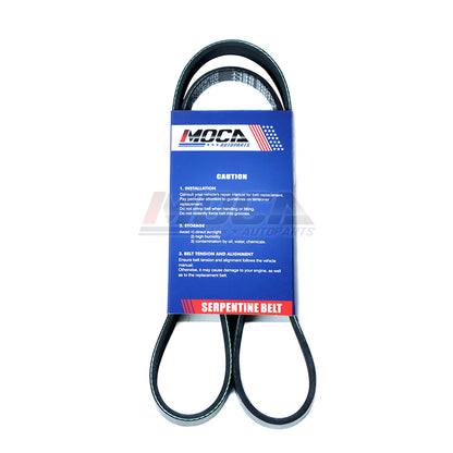 MOCA 2PCS Serpentine Belt 4PK955 5PK1130 for 1997-1999 Mitsubishi Montero Sport 3.0L & 1999 Mitsubishi Montero Sport 3.5L