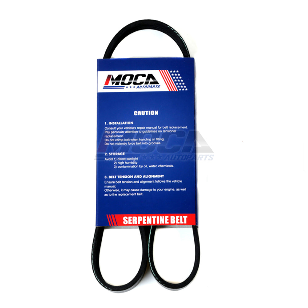 2PCS MOCA Serpentine Belt for 2002-2004 Honda Odyssey 3.5l