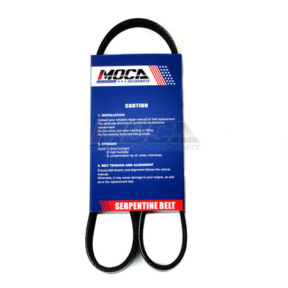2PCS MOCA Serpentine Belt for 1995-1996 Toyota Tercel 1.5L