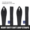 MOCA 4-Pack Soft Loop Tie Down Straps 10643 Lbs Breaking Strength 1.6 x 17 inches, Heavy Duty Tie Down Loops for ATV, UTV, RTV, Dirt Bike, Quad, Motorcycle, Scooter, Jet Ski, Canoe, Boat