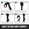 MOCA 8-Pack Soft Loop Tie Down Straps 10643 Lbs Breaking Strength 1.6 x 17 inches, Heavy Duty Tie Down Loops for ATV, UTV, RTV, Dirt Bike, Quad, Motorcycle, Scooter, Jet Ski, Canoe, Boat