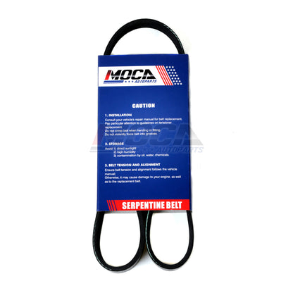2PCS MOCA Serpentine Belt for 1990-1993 Honda Accord 2.2L