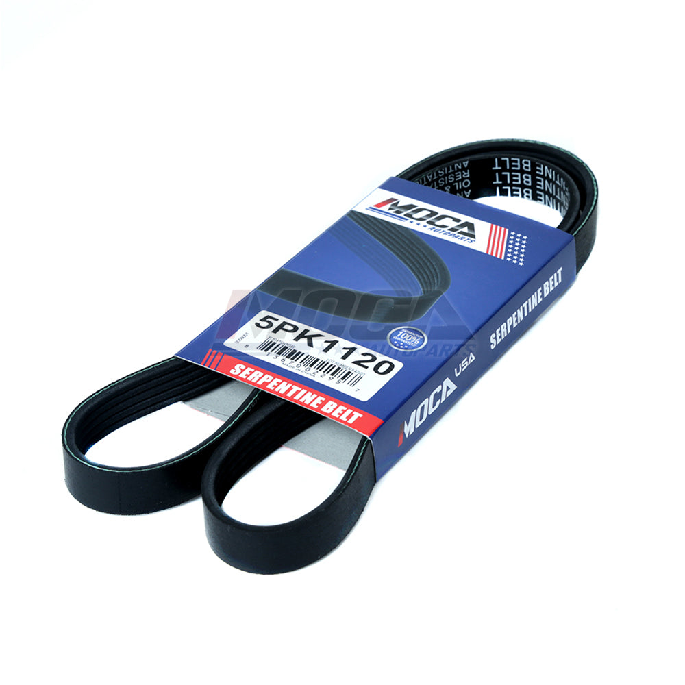 EPDM Serpentine Belt Fits 08 Dodge 3-Door 3.5L 3498CC V6 GAS DOHC 5PK1120