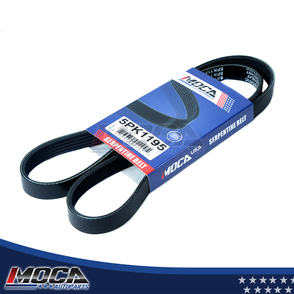 EPDM Serpentine Belt Fits Toyota Camry Mazda 626 Chevrolet Beretta 5PK1195