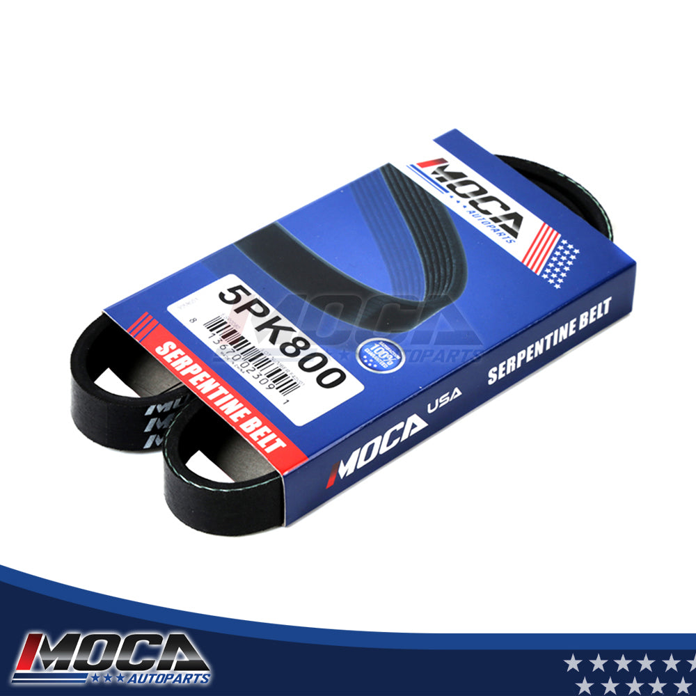 EPDM Serpentine Drive Belt 5PK800  Fits 99-04 Nissan Xterra 3.3L GAS SOHC