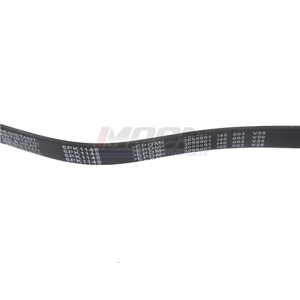 EPDM Serpentine Drive Belt Fit 83-19 Ford Infiniti  Mazda Volkswagen 6PK1145