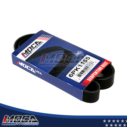 Serpentine Belt 6PK1155 Fit BMW Volkswagen Mitsubishi Dodge Ford Mercury