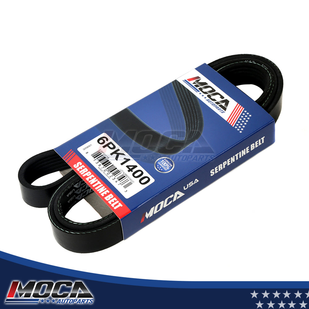 EPDM Serpentine Belt fit 98-11 Chrysler Sebring Dodge Stratus Ford 6PK1400