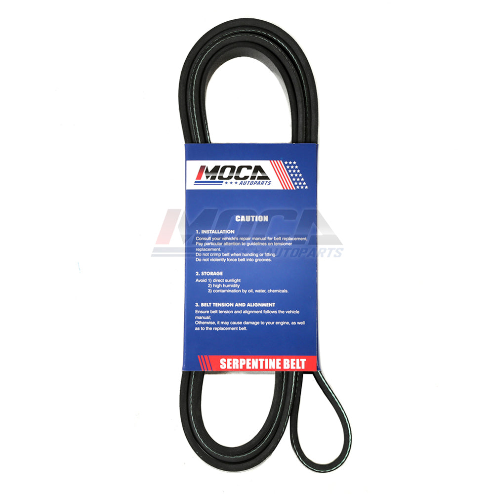 Fits CHEVROLET FORD GMC MERCURY 2.3 3.0 3.8 4.0 4.6 7.4L 6PK2335 Serpentine Belt