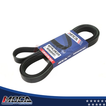Serpentine Belt 6PK2620 Fit Mitsubishi Lancer Saab Ford F-150 Dodge Dakota