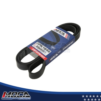 EPDM Serpentine Belt Fits 07-08 Honda Civic Si 2.0L GAS DOHC 7PK1646