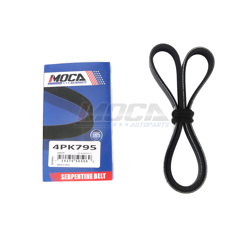 EPDM Serpentine Belt fit 92-97 Honda Civic Civic del Sol 1.5L 1.6L 4PK795