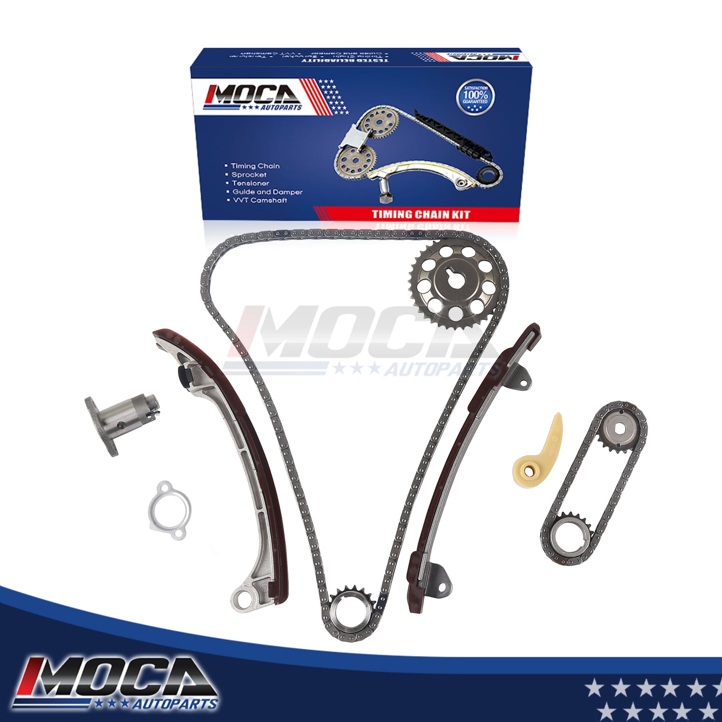 Timing Chain Kit fit 01-15 Toyota Camry RAV4 Scion tC xB 2.0L 2.4L 1AZFE 2AZFE