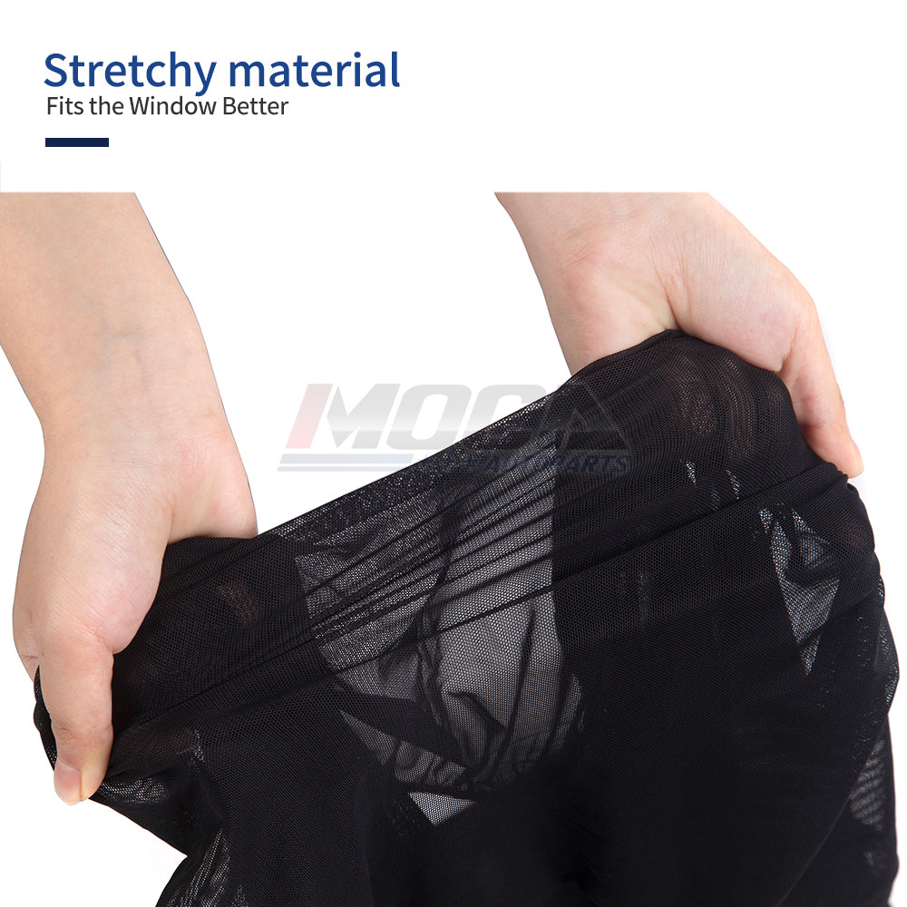 2 PCS MOCA Car Rear Side Window Sun Shades 22”x46”