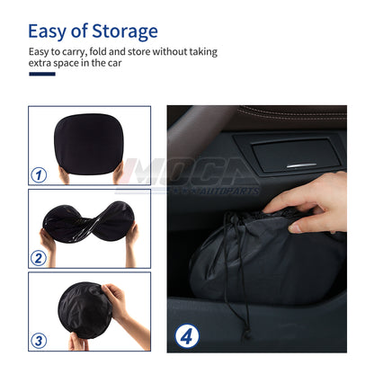 2 PCS MOCA Car Side Window Sun Shades 15”x17”