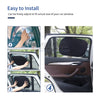 4 Pcs MOCA Car Side Window Sun Shades 12”x20”