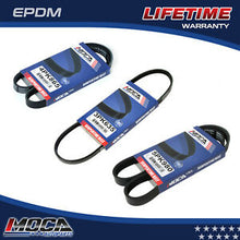 3PC MOCA Serpentine Belt for 89-97 Toyota Corolla Base Sedan 4-Door 1.6L & 93-97 Toyota Corolla Dx Sedan 4-Door 1.8L & 88-92 Toyota Corolla Dlx All Trac Wagon 5-Door 1.6L