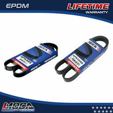 MOCA 2PCS Serpentine Belt 4PK885 6PK1040 for 05-06 Lexus ES330 3.3L & 05-06 Toyota Camry 3.0L & 05-06 Toyota Sienna 3.3L & 2004 Toyota Avalon 3.0L