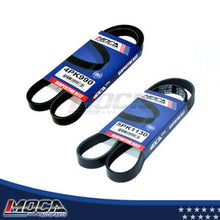 MOCA 2PCS Serpentine Belt 4PK990 5PK1130 for 1997-1999 Mitsubishi Montero 3.5L