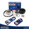 MOCA Timing Belt Kit W/ Drive Belts Water Pump for 1990-1993 Honda Accord 2.2L