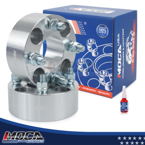 MOCA 4x4 to 4x4 Wheel Spacers Fits EZ GO EZGO Club Car Golf Carts, 15mm Thread Pitch 1/2 x20 2PCS, Silver
