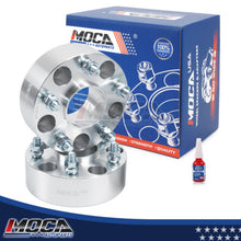 MOCA 5x5 to 5x5 Wheel Spacers Fits for Jeep 2006-2010 Commander, 1999-2010 Grand Cherokee, 2007-2018 Wrangler, 15mm Thread Pitch 1/2 x20 2PCS, Silver